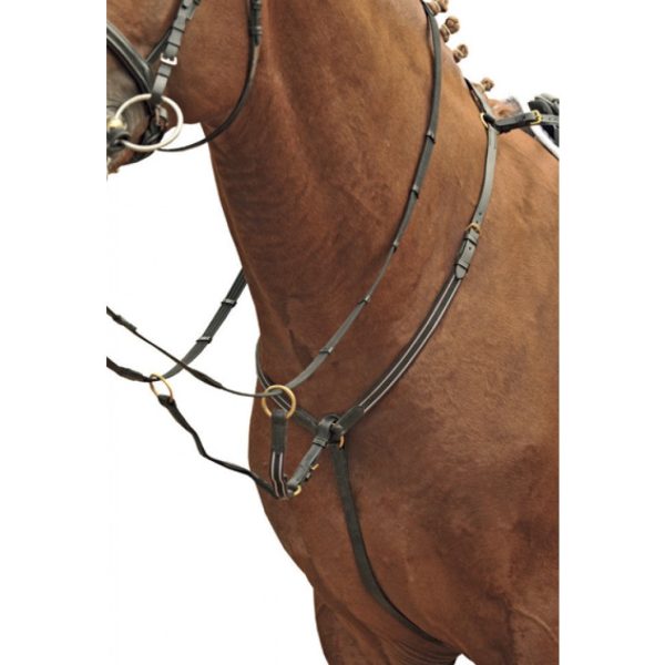 HKM Breastplate/Martingale, Brass Fittings