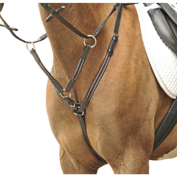 HKM Breastplate/Martingale with Silver Fittings