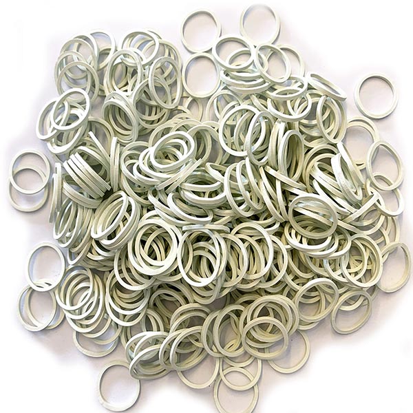 Bitz White Plaiting Bands