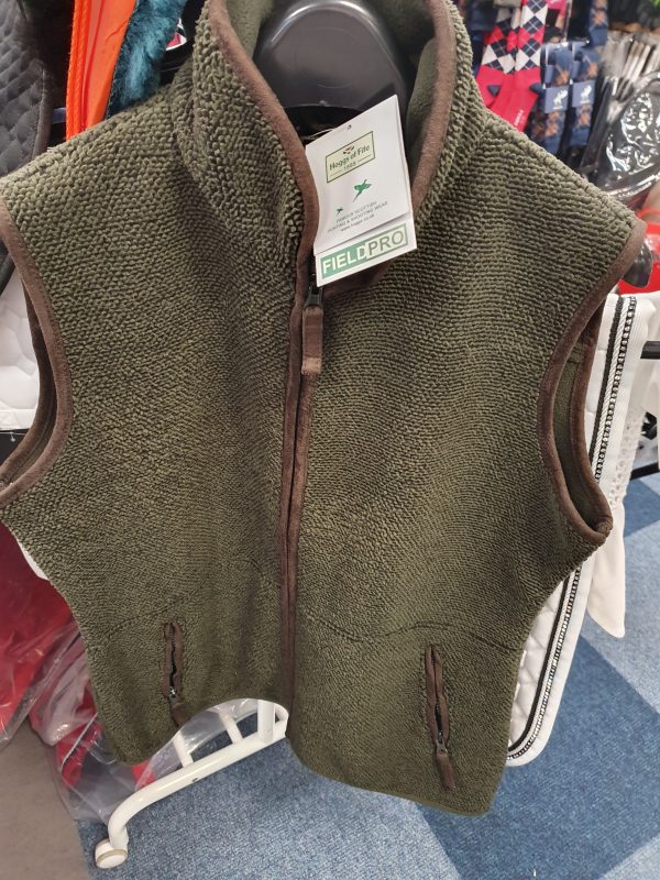 Hoggs of fife Sussex fleece gilet olive 12