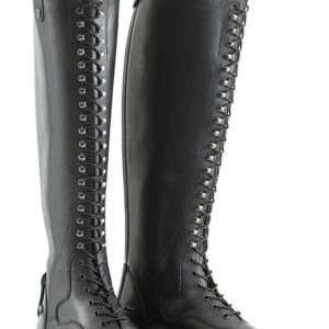 Maurizia Ladies Lace Front Tall Leather Riding Boots