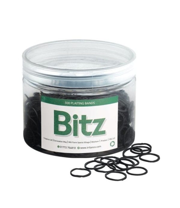 Bitz Black Plaiting Bands