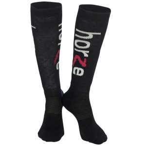 HORZE TIP TOE BLACK SOCK