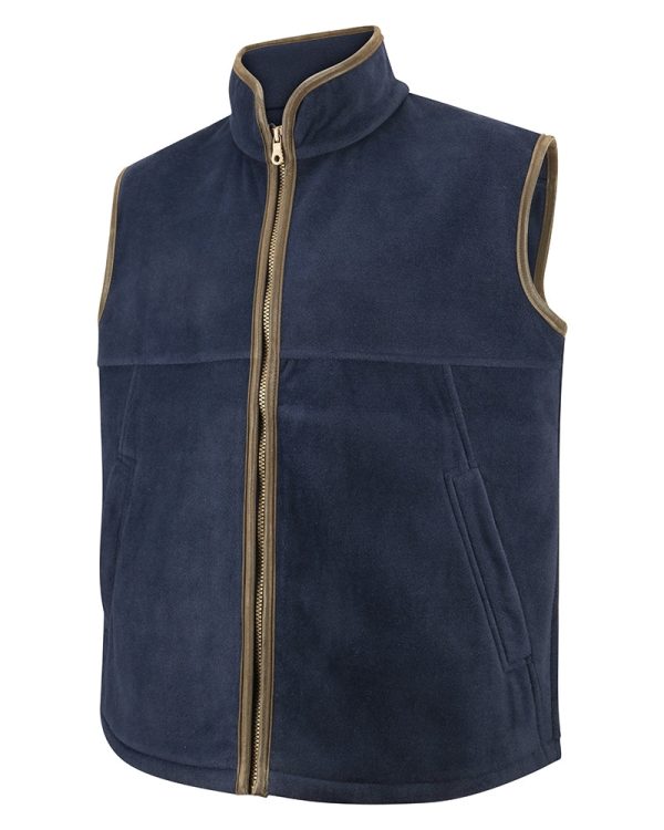 Hoggs Of Fife Stenton Technical Fleece Gilet - Midnight Navy