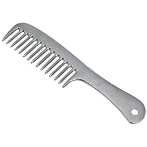 MANE COMB ALU WITH HANDLE